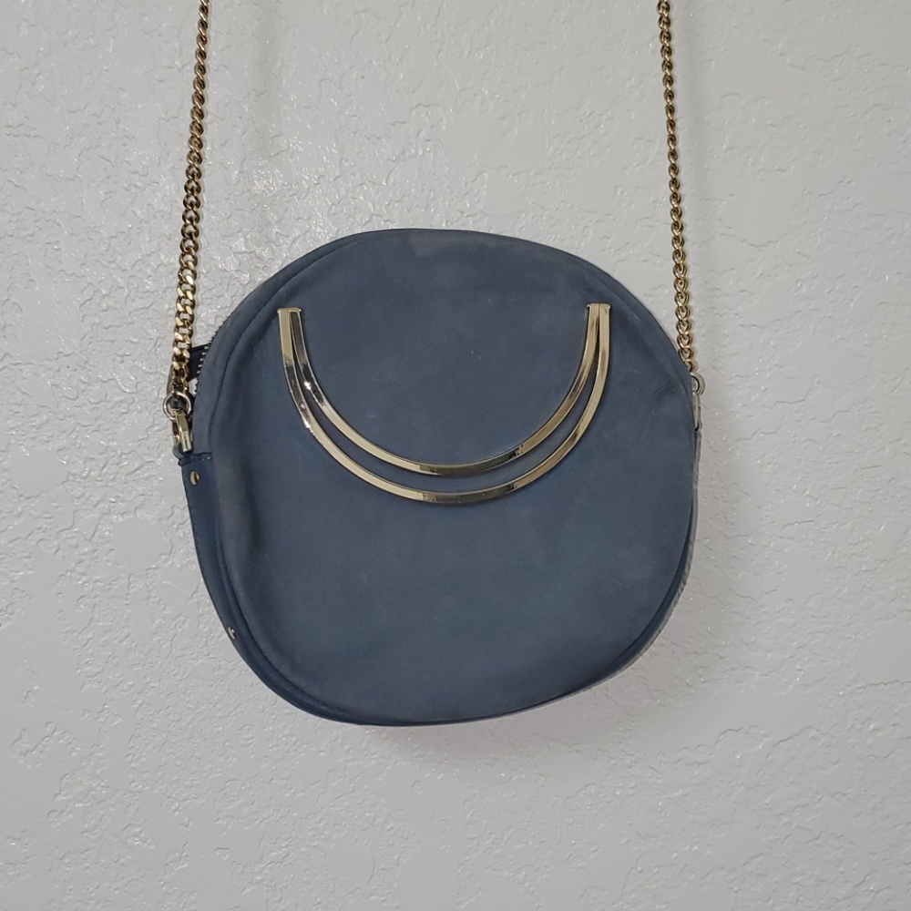 And Other Stories Blue Circular Crossbody Bag
